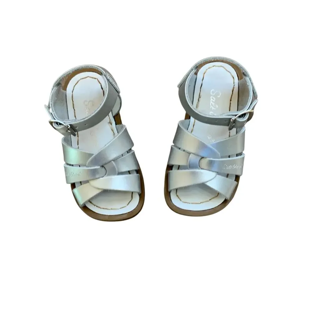 Salt Water silver sandals